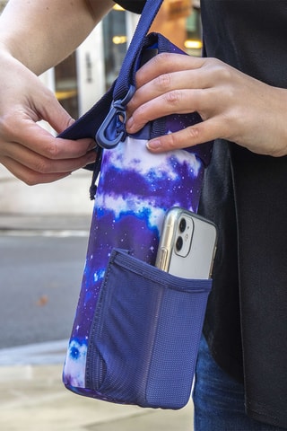 Suporte para garrafas tie and dye - Azul