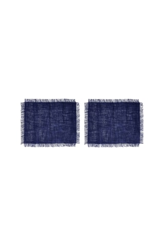 2 conjuntos de mesa - Azul-marinho - 41 x 9,5 x 3 cm