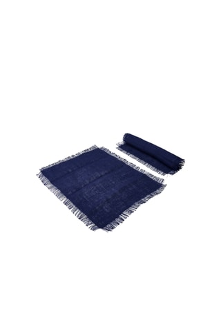 2 conjuntos de mesa - Azul-marinho - 41 x 9,5 x 3 cm