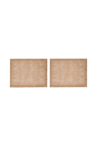 2 conjuntos de mesa - Castanho claro - 35,5 x 8 x 5 cm
