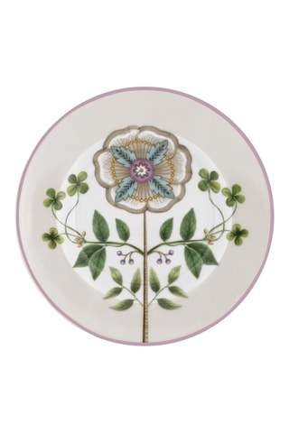 6 assiettes à petits fours en porcelaine Lily & Lotus - 12 cm