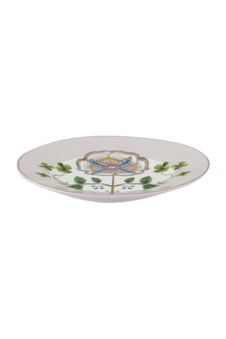 6 assiettes à petits fours en porcelaine Lily & Lotus - 12 cm