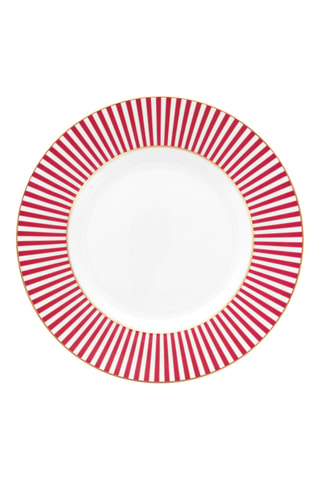 6 assiettes à petits fours en porcelaine Royal Stripes - 12 cm