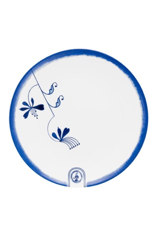 6 assiettes à pains en porcelaine Bone China Pip & The Blue Bird - 15 cm