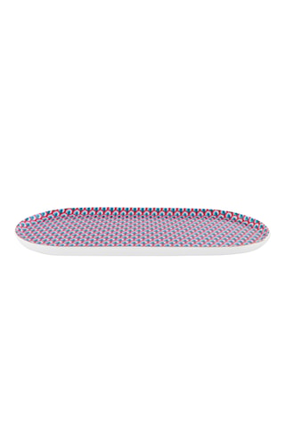6 plats de service en porcelaine Flower Festival Scallop - 25 x 12 cm