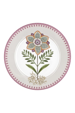 6 assiettes à dessert en porcelaine Lily & Lotus - 21 cm