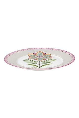 6 assiettes à dessert en porcelaine Lily & Lotus - 21 cm