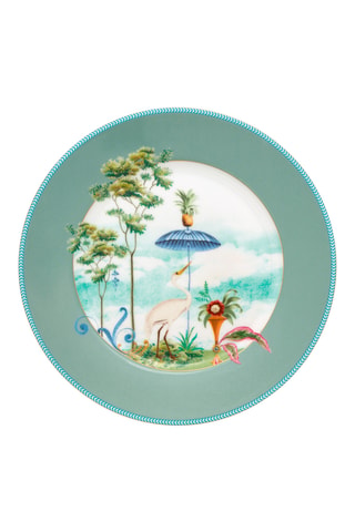 6 assiettes à dessert en porcelaine Jolie - 21 cm