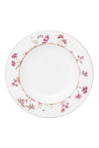 6 assiettes creuses en porcelaine Jolie - 21,5 cm