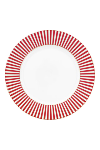 6 assiettes à dessert en porcelaine Royal Stripes - 21 cm