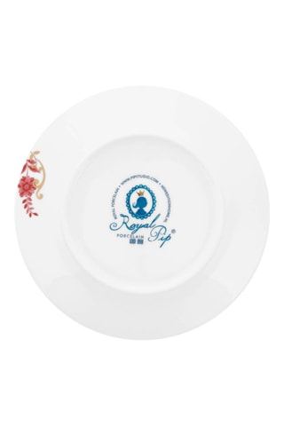 6 assiettes à dessert en porcelaine Royal Stripes - 21 cm