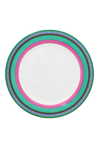 6 assiettes à dessert en porcelaine Bone China Pip Chique - 23 cm