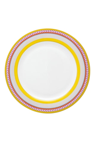 6 assiettes à dessert en porcelaine Bone China Pip Chique - 23 cm