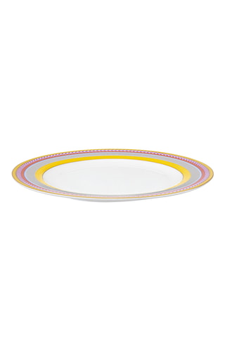 6 assiettes à dessert en porcelaine Bone China Pip Chique - 23 cm