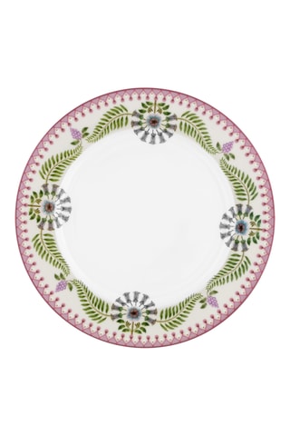 6 assiettes à dessert en porcelaine Lily & Lotus - 23 cm
