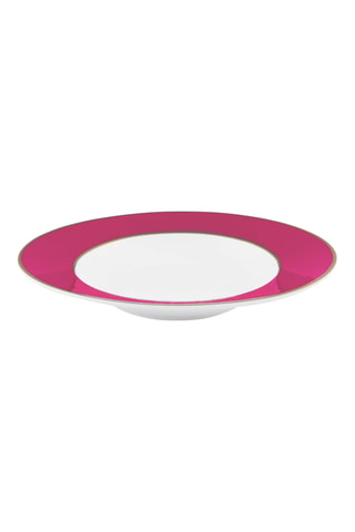6 assiettes creuses en porcelaine Bone China Pip Chique - 23,5 cm
