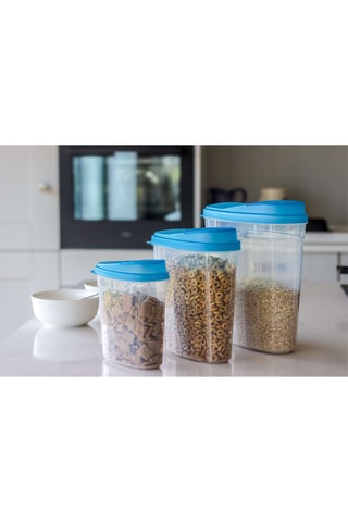 3 caixas de arrumação sem BPA - 1,2 a 4,5 l