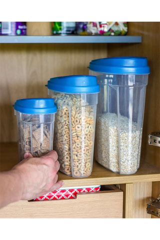 3 caixas de arrumação sem BPA - 1,2 a 4,5 l