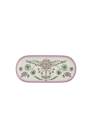 6 plats à gâteaux en porcelaine Lily & Lotus - 33,3 x 15,5 cm