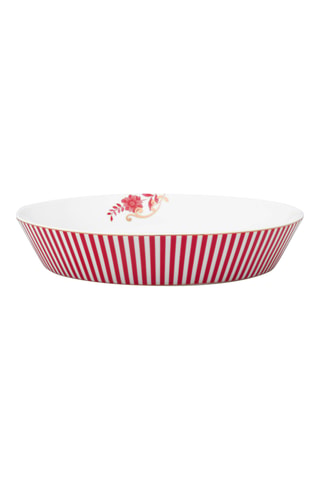 4 assiettes creuses en porcelaine Royal Stripes - 21,5 cm