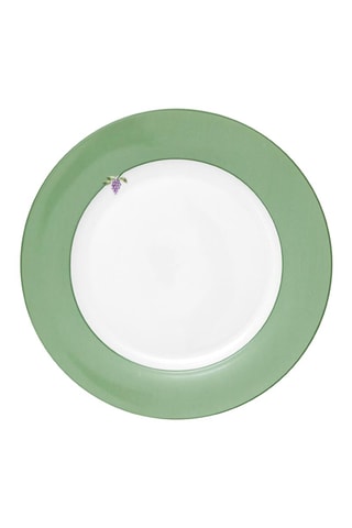 6 assiettes plates en porcelaine Lily & Lotus - 26,5 cm