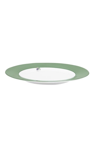 6 assiettes plates en porcelaine Lily & Lotus - 26,5 cm