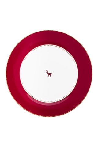 6 assiettes plates en porcelaine Love Birds - 26,5 cm