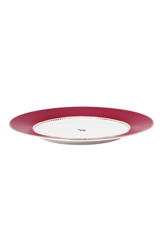 6 assiettes plates en porcelaine Love Birds - 26,5 cm