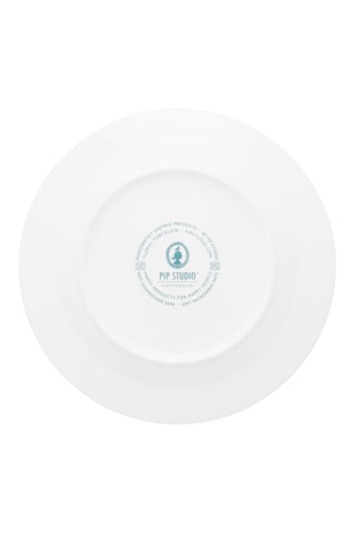 6 assiettes plates en porcelaine Flower Festival Scallop - 26,5 cm