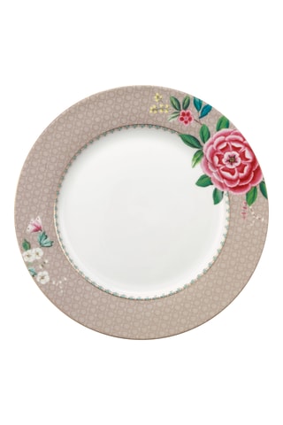 6 assiettes plates en porcelaine Blushing Birds - 26,5 cm