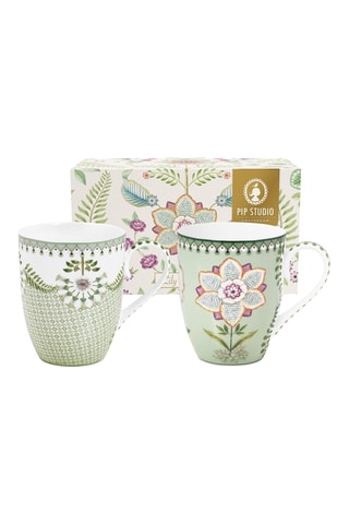 2 mugs en porcelaine Lily & Lotus - 35 cl