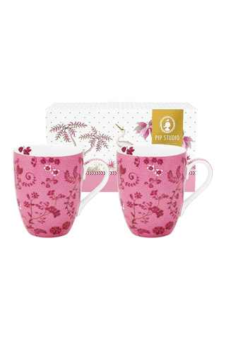 2 mugs en porcelaine Jolie - 35 cl