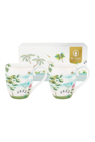 2 mugs en porcelaine Jolie - 45 cl