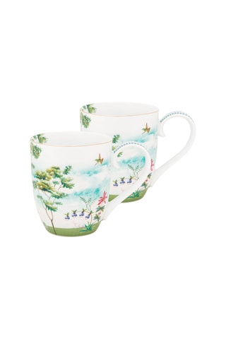 2 mugs en porcelaine Jolie - 45 cl