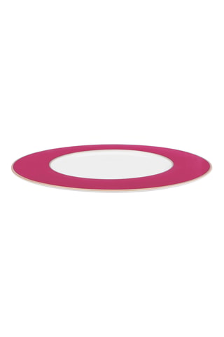 6 assiettes plates en porcelaine Bone China Pip Chique - 28 cm