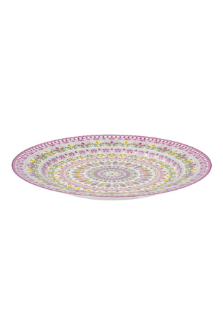2 assiettes de service en porcelaine Lily & Lotus - 32 cm