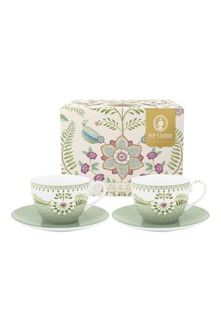 Service à thé en porcelaine Lily & Lotus - 2 personnes