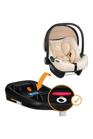 Silla de coche y base ISOFIX Astrid i-Size Set - De recién nacido a 12 meses - 13 kg - Beige