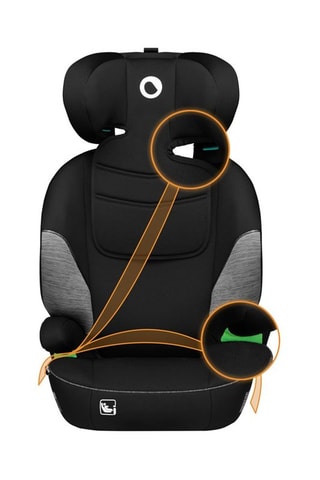 Silla de coche Lars - De 4 a 12 años - Hasta 36 kg - Negro y gris