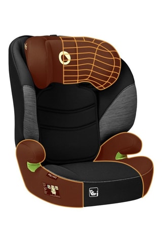 Silla de coche Lars - De 4 a 12 años - Hasta 36 kg - Negro y gris