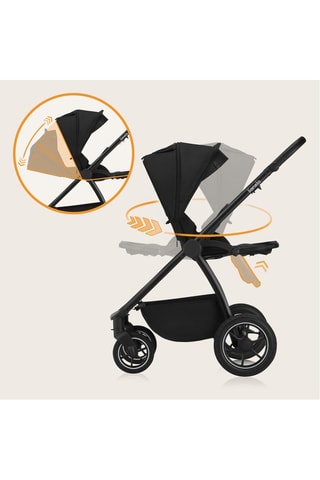 Silla de paseo Meril - Hasta 22 kg - Negro