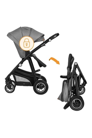 Silla de paseo trío + accesorios Bianka - Gris