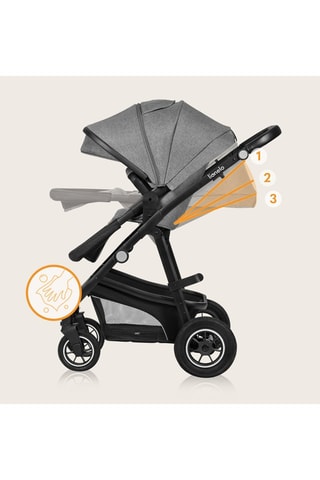 Silla de paseo trío + accesorios Bianka - Gris