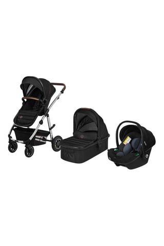 Silla de paseo multiusos 3 en 1 Amber - Hasta 22 kg - Negro y plateado