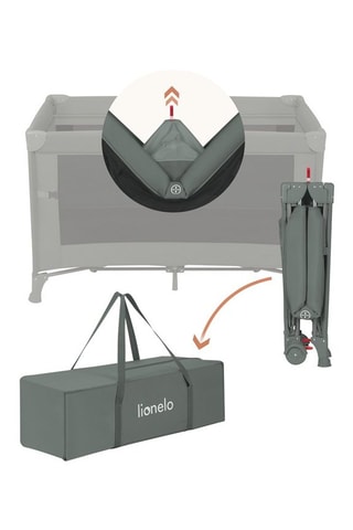 Cuna de bebé Ellen - Hasta 15 kg - Verde