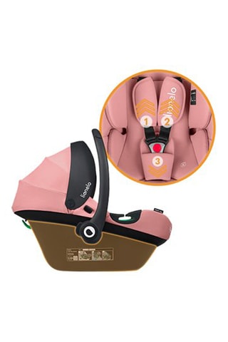 Silla de coche Astrid i-Size - Desde recién nacido - De 40 a 87 cm - Rosa y negro