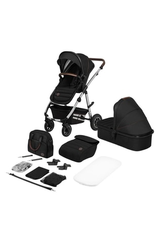 Silla de paseo multiusos 2 en 1 Amber - Desde recién nacido - Negro y plateado
