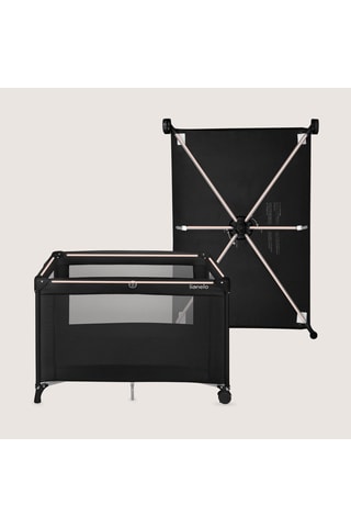 Cuna de viaje Amélie - Hasta 15 kg - Negro