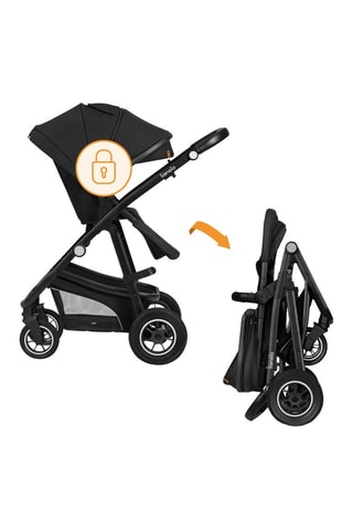 Silla de paseo trío + accesorios Bianka - Negro