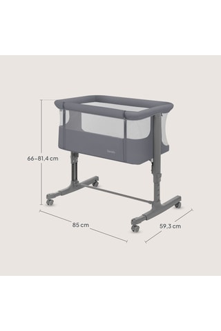 Minicuna de colecho Aurora - 9 kg - Gris